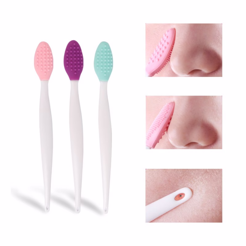 Escova De Silicone Flexível Multifuncional Para Lavagem E Nariz / Remoção De Cravos - Imagem 2