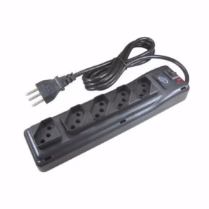 Filtro de Linha Plps 10A 1m 5Tomadas Bivolt Preto 2P+T Multicraft