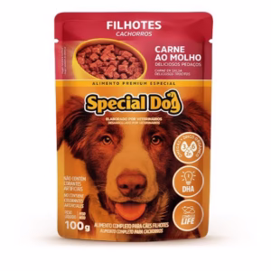 Racao Special Dog Sache Caes Filhotes Carne 100g