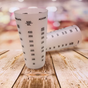 1~5 COPO MEDIDOR DE 500ML COM GRADUAÇÃO DE XÍCARA, CHOCOLATE, SEMOLINA, ML, ARROZ, FARINHA E AÇÚCAR