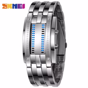 SKMEI Moda Criativa Relógios Homens Marca De Luxo LED Digital Display 50 m amante de Pulso À Prova D' Água Relogio masculino