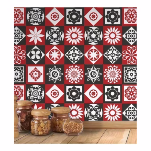 Papel De Parede Adesivo Azulejo Decorativo Arabescos