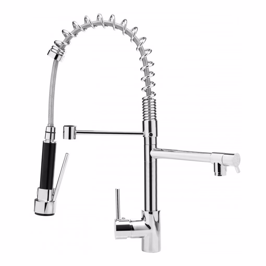 Torneira De Cozinha Gourmet Monocomando Baixa 50 Cm Com Ducha