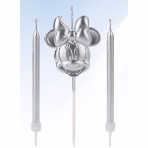 Vela Minnie Rosto Prata Disney - Rizzo