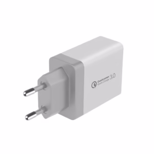 Carregador De Parede Turbo 3.0 Carga Rápida Com 3 Entradas Usb Bivolt - Branco - Gshield