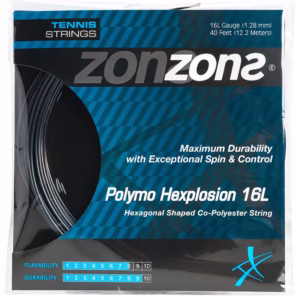 Corda Zons Hexplosion 16L 1.28mm Preta - Set Individual