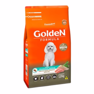 Ração Golden Formula Mini Bits para Cães Adultos de Pequeno Porte Sabor Frango e Arroz - 1Kg