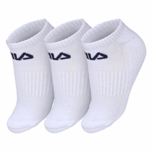 Meia Cano Invisível Fila LS330040 Branca Pack com 03 Unidades - 39 ao 43