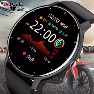 LIGE Novo Relógio Smart Watch Men Tela Full Touch Screen Esportivo IP67 Bluetooth À Prova D'água Para Android ios smartwatch + Caixa