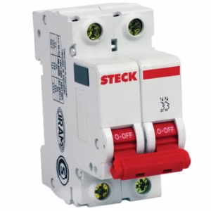 Disjuntor Bipolar 16A Curva C 3KA SDD62C16 Steck