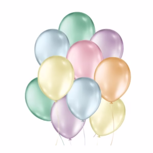 Balão de Festa Perolado - Sortido - 9" 23cm - 25 unidades