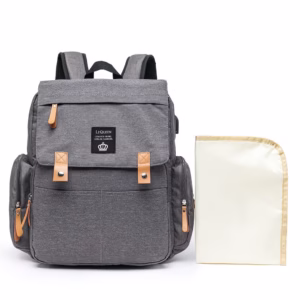 Bolsa de Bebê Maternidade Lequeen Mochila Reforçada Moderna Luxo Multifuncional