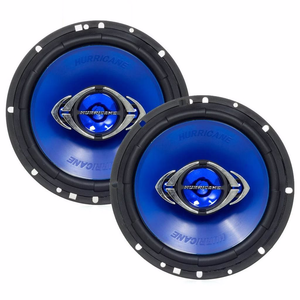 Par de Alto Falantes Quadriaxial Hurricane Class CM6 6 Polegadas 65W RMS