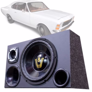 Caixa Som Automotivo Trio Completa Subwoofer Chevrolet Opala