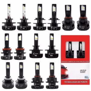 Kit Super Led Plus Ultra H1 H3 H7 H11 H16 H27 HB3 HB4 6500K - Cinoy