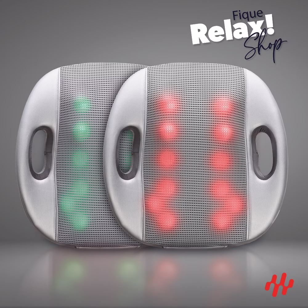 Almofada De Massagem Corporal Portátil Shiatsu Confort 3d Relaxshop