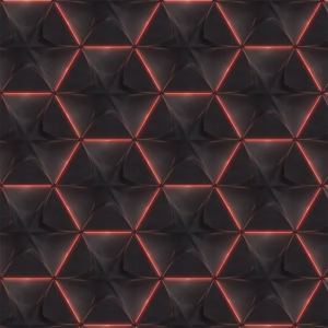 Papel De Parede Adesivo 3d Vinilico Hexágono Preto com tons de Vermelho