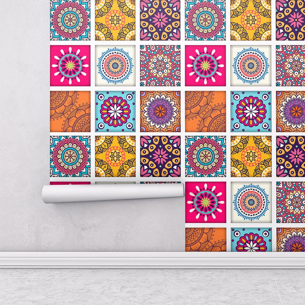 Adesivo hidráulico mandala Taj Mahal para Cozinha