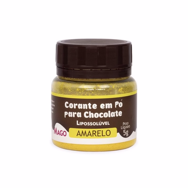 CORANTE LIPOSSOLUVEL MAGO EM PÓ ALIMENTÍCIO AMARELO AZUL VERDE VERMELHO LARANJA ROSA MARROM - Imagem 2