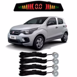 Sensor De Estacionamento Ré Fiat Mobi Todos Os Modelos Prata