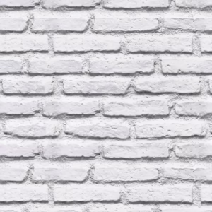 Papel De Parede Adesivo Lavável Tijolos Branco 1 Metro Rolo