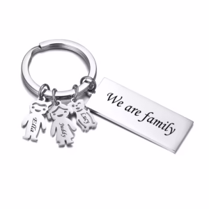 Vnox Chaveiro Personalizado Família Do Papai Dos Miúdos Nome Gravado Chaveiro Personalizado