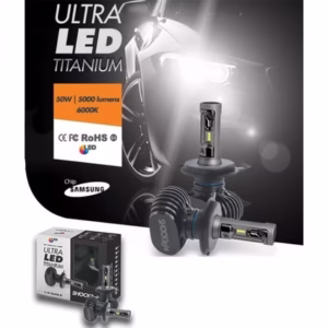 Par De Lâmpadas Ultra Led Titanium Shocklight H7
