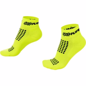 Meia Curta para Corrida HUPI - Running Pro Amarelo Neon