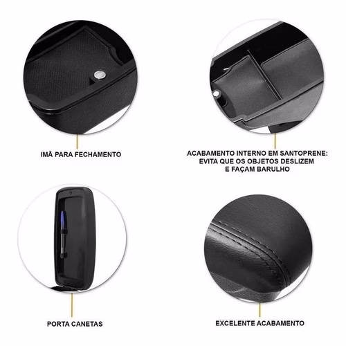 Encosto Descanso De Braço Apoio New Fiesta Hatch 2018 2019 - Imagem 2