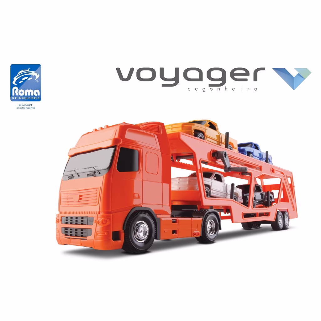 Caminhão Voyager Cegonheira Laranja 1354 - Roma - Imagem 2