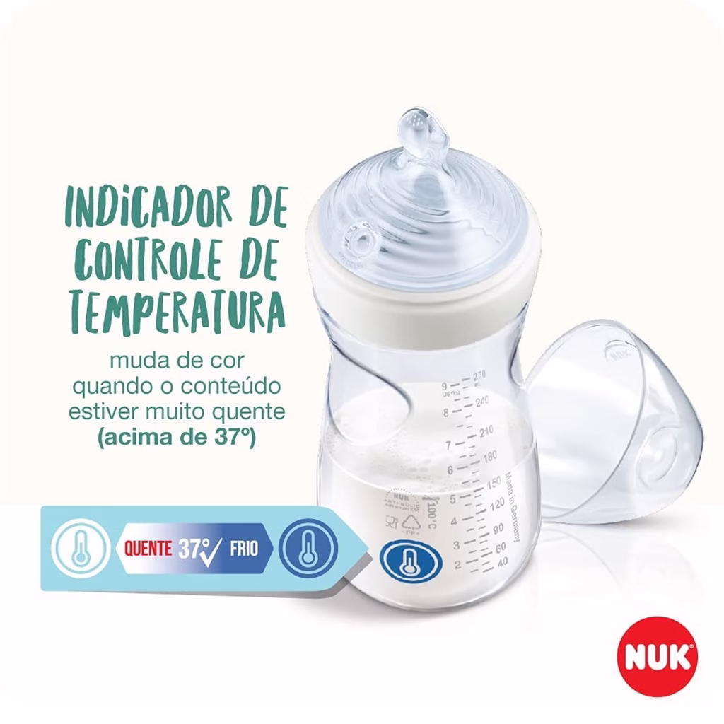 Mamadeira Essence Smart Flow 270ml Bico 6m+ Lilás - NUK - Imagem 2