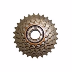 Catraca 6v Rosca 14/28 Dentes Dourada Bike Mtb