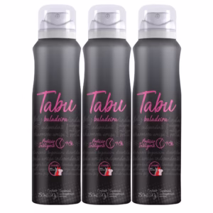Kit 3 unid - Desodorante Aerosol Antitranspirante Tabu Baladeira 150ML