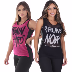 Kit 2 Blusas Fitness Tela Academia Cobre Bumbum