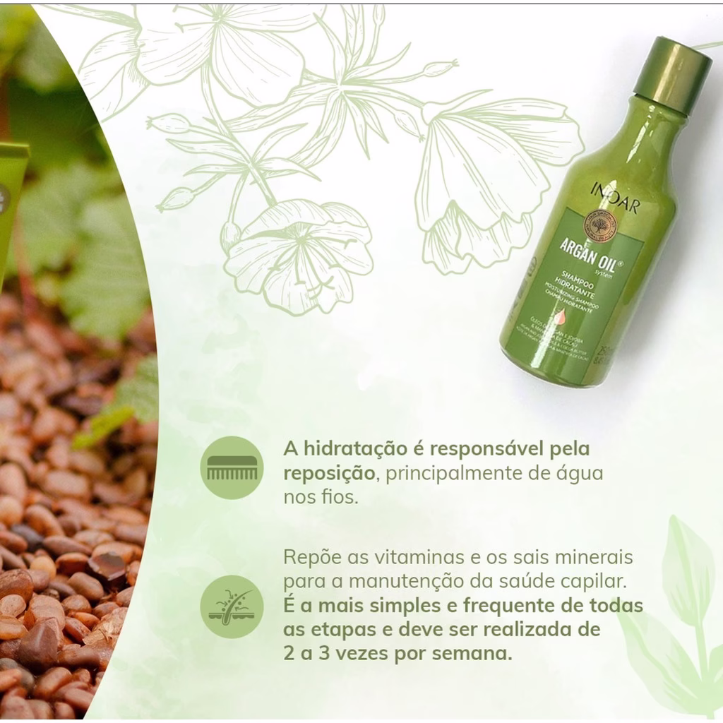 Inoar Argan Oil System Máscara Capilar 250g - Imagem 2