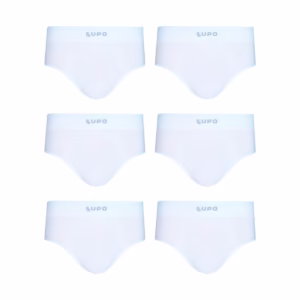 Kit com 6 Cuecas Lupo Slip Micromodal 681-001