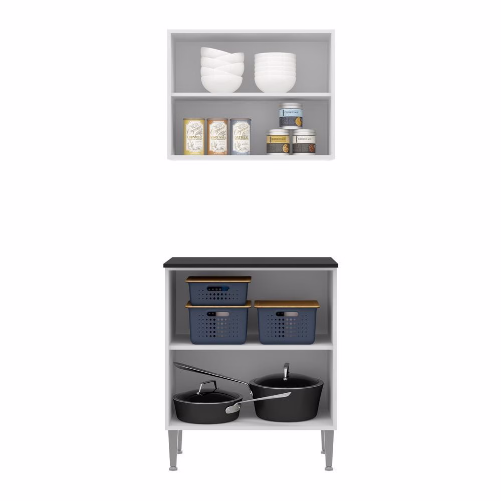 Armário de Cozinha com Balcão Multimóveis Xangai 2 Portas FG3053 Branco - Imagem 2