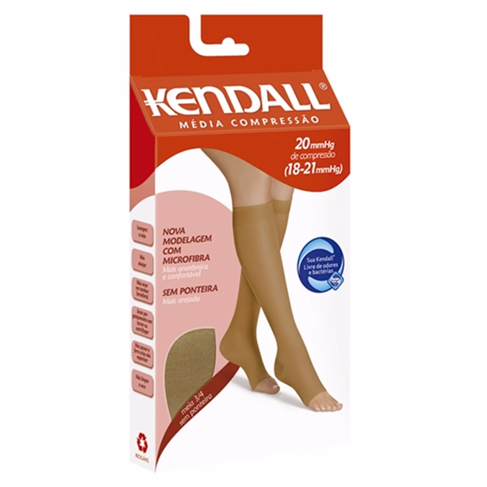 Meia 3/4 Kendall Média Compressão Sem Ponteira