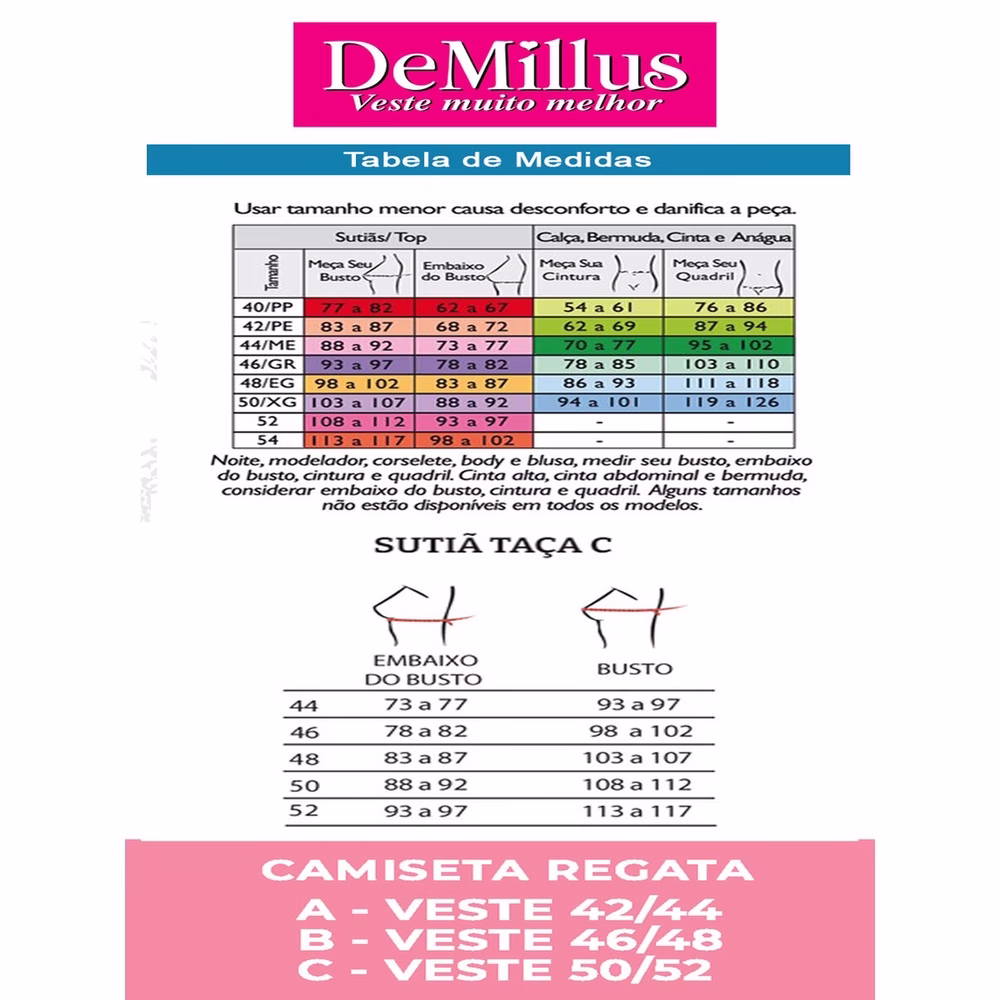 Sutiã Sustentação Gallard Control Demillus 78808/78908 Taça B - Imagem 2
