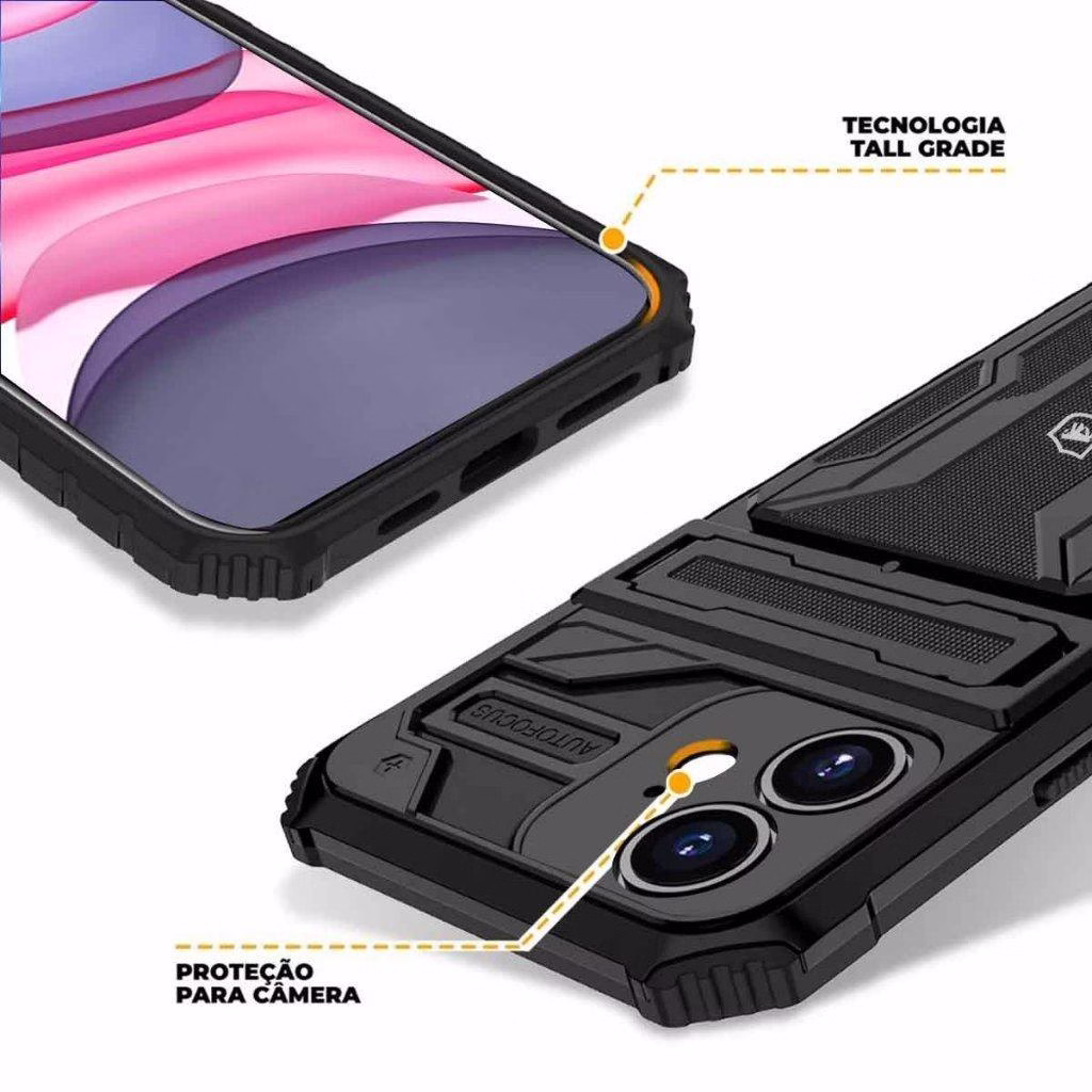 Capa Case Capinha Guardian para iPhone 11 - Preta - Gshield - Imagem 2