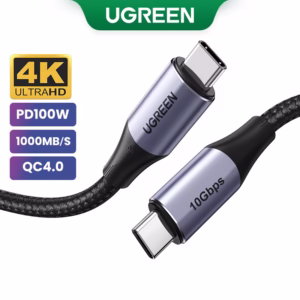 UGREEN Cabo de Carregamento Rápido USB 1 M Tipo C 100 W Compatível com Macbook Samsung Galaxy Pd S9