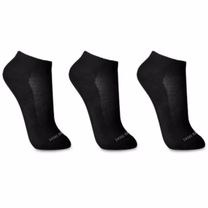 Kit 6 Meias Algodão Cano Curto Preta 3438 - 1500