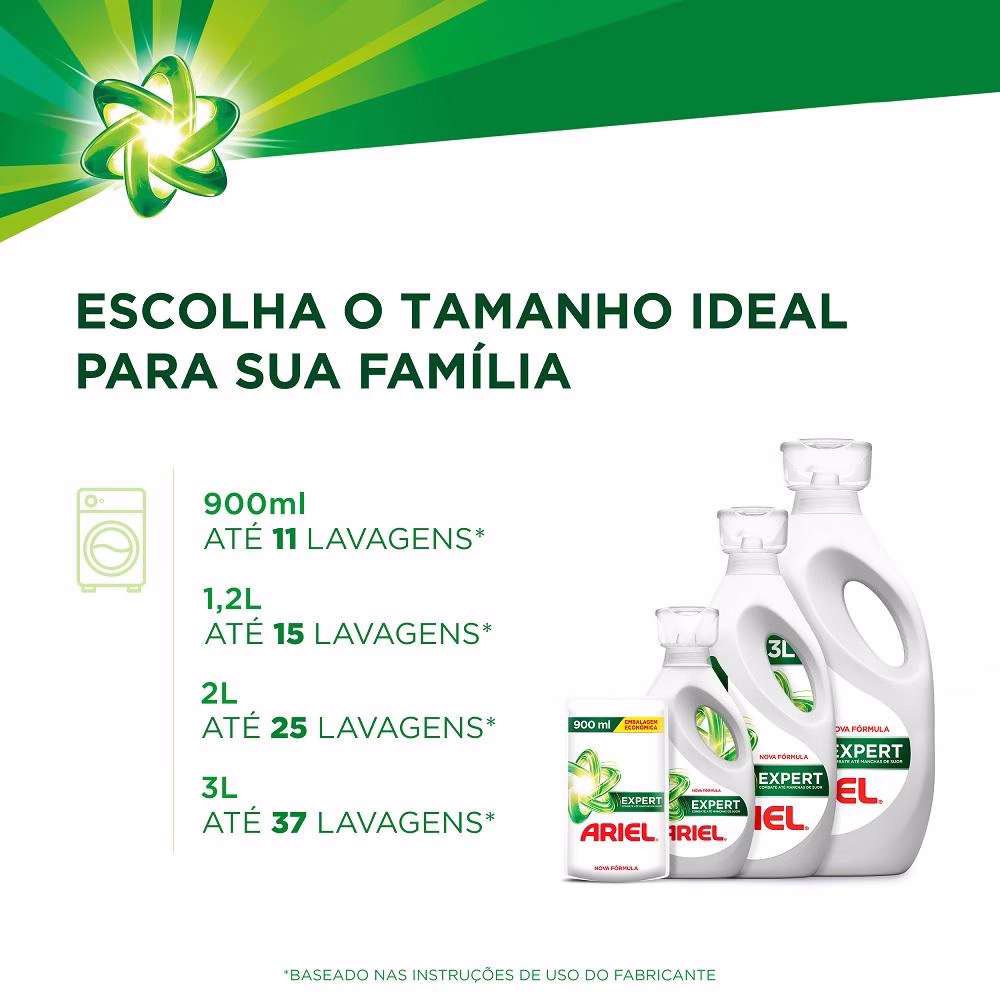 Sabão Líquido Ariel Expert 1,2L - Imagem 2