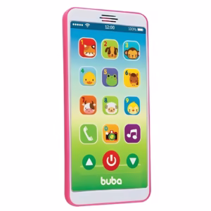 Brinquedo Celular Baby Phone Rosa 6842 - Buba
