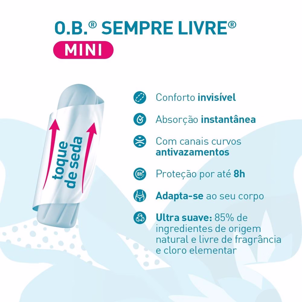 Absorvente Interno O.B. Procomfort Super 8 Unidades - Imagem 2