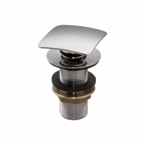 Válvula Click Quadrada Lavatório 7/8 Metal Cromado