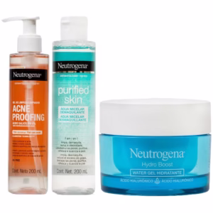 Kit Cuidados com a Pele Neutrogena Gel de Limpeza + Hidratante + Água Micelar
