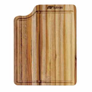 Tábua de Madeira Teca Preparação de Alimentos Churrasco para Cuba Aquas Tubrax