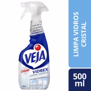Limpa Vidro Veja Liquido Cristal Vidrex Frasco 500ml