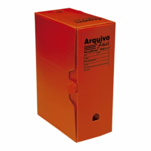 Arquivo morto plástico ofício novaonda vermelho Polibras